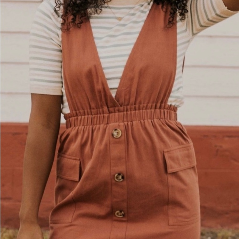 Roolee Orange Jumper Dress